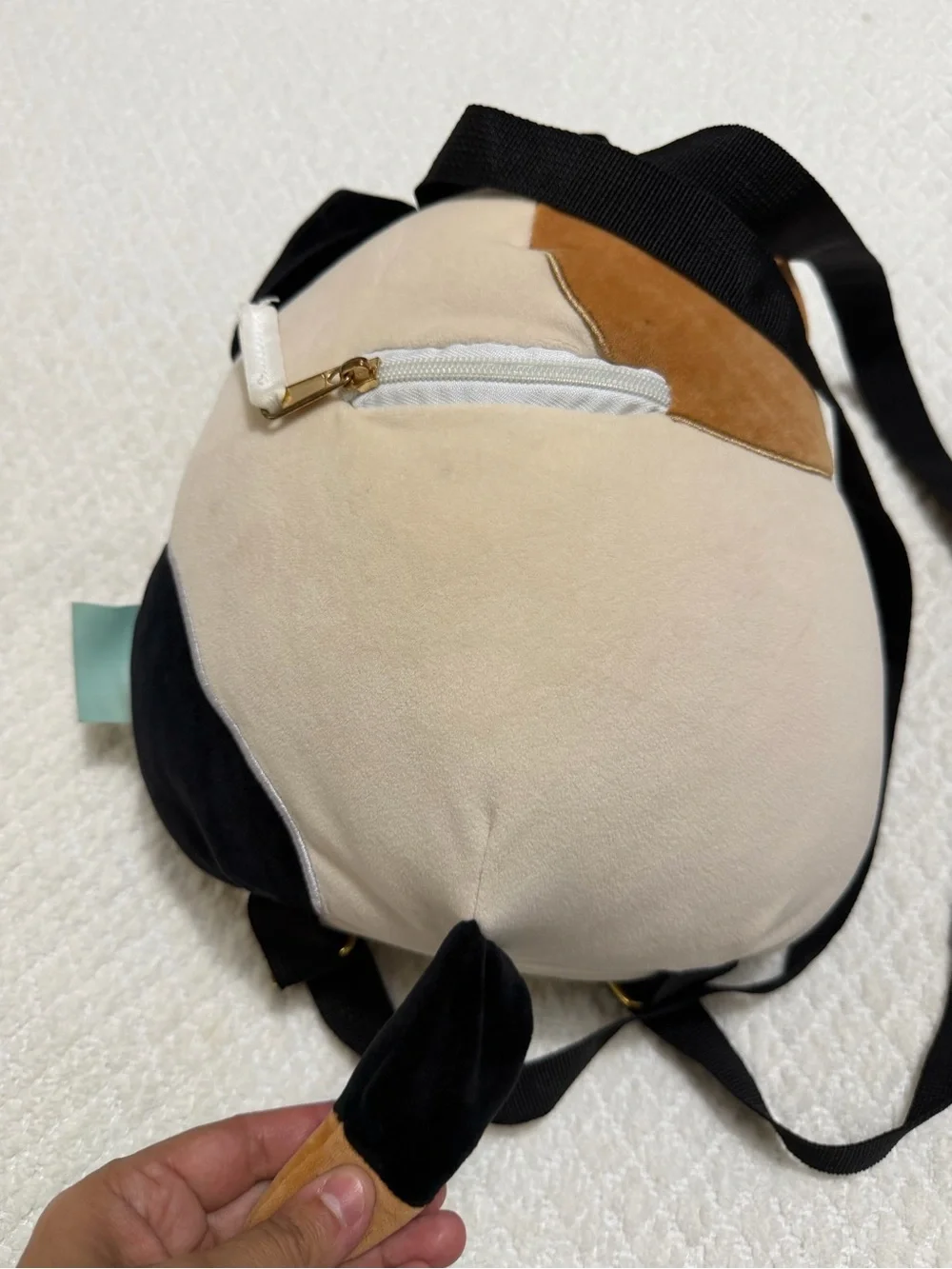 Squishmallows Calico Cat Backpack Small Pocket